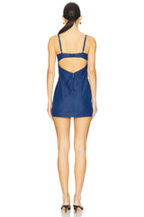 Denim Hearts Slip Dress