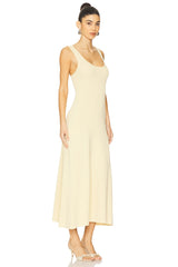 Ruched Strap Midi Dress