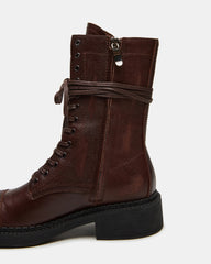 Crimson Brown Leather