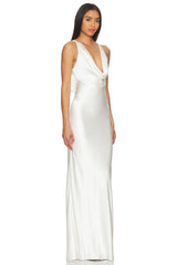 Drape Front Maxi Dress