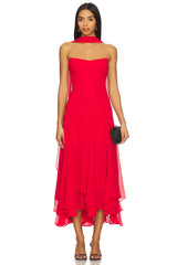 Monterey Dress With Scarf