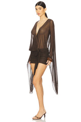 Draped Xxl Sleeve Dress