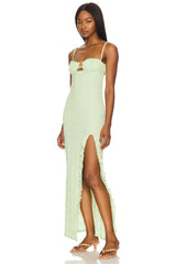 Petal Long Slip Dress