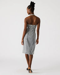 Gia Denim Dress Light Grey