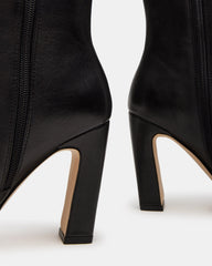 Lizette Black Leather Wide Calf - Sm Rebooted