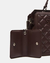 Evelyn Bag Chocolate Quilted