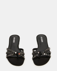Calissi Black Suede Rhinestones
