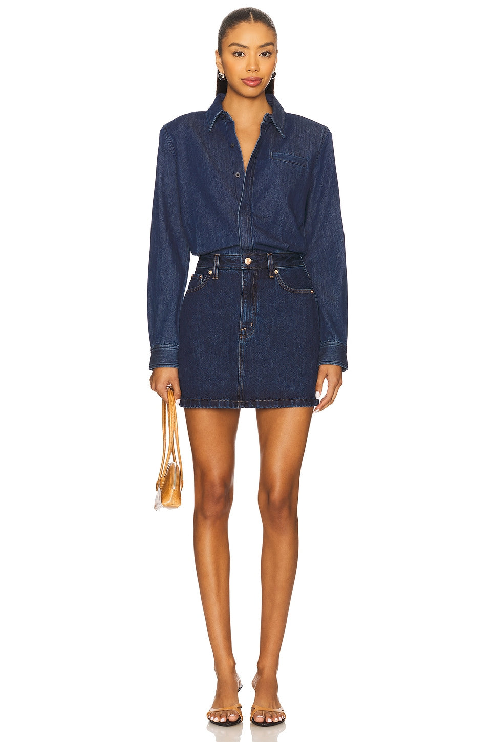 Pixie Mix Media Mini Dress