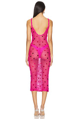 Adelida Crochet Midi Dress