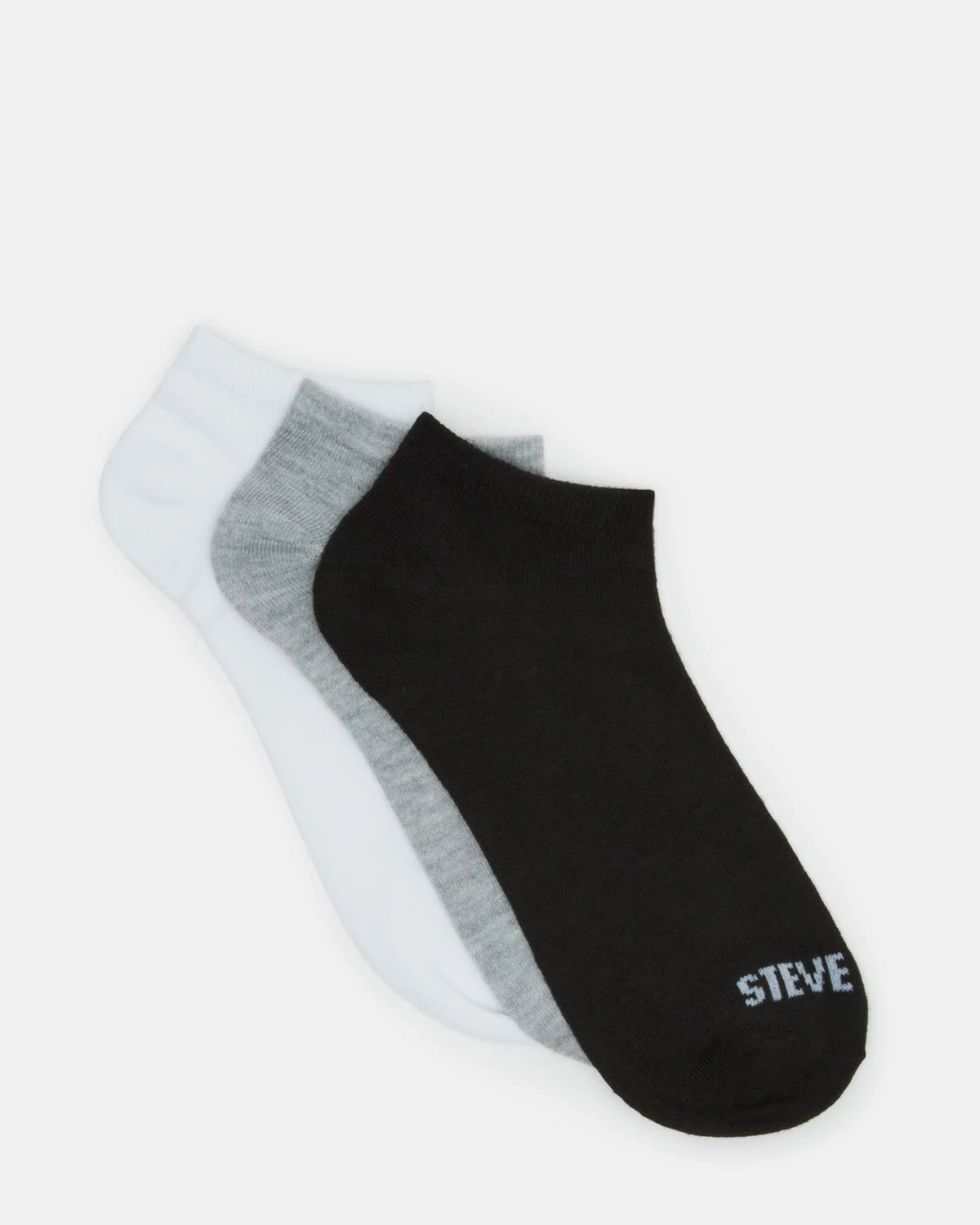 Basic Low Cut Socks Black/White