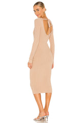 Bekah Deep V Midi Dress