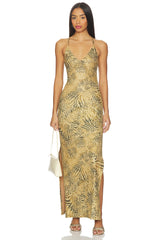 Cross Back Long Dress