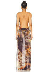 Dahlia Cowl Beaded Dress