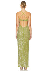Brihante Sequin Maxi Dress